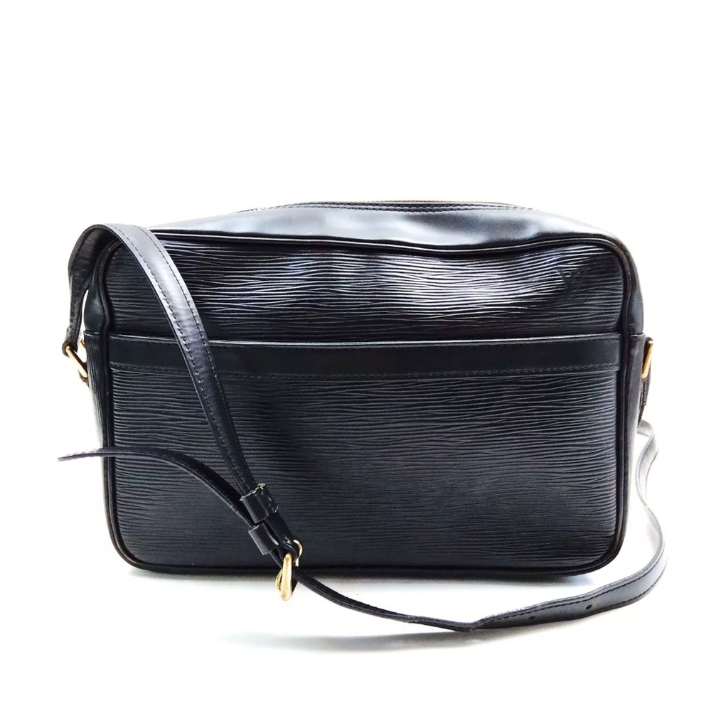 Authentic Louis Vuitton LV Crossbody bag M52302 Trocadero Black Epi 3242813